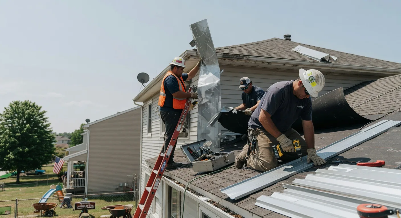 Storm Damage Metal Roof Repair in Trenton, ND